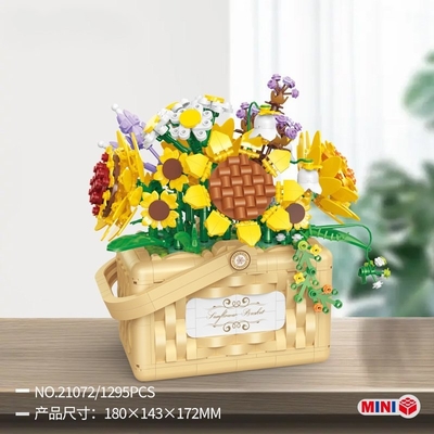 Belle Di Mini Partikel Bausteine Blumenkorb Serie Ein Muss für Bildung