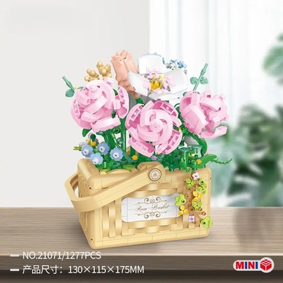 Belle Di Mini Partikel Bausteine Blumenkorb Serie Ein Muss für Bildung