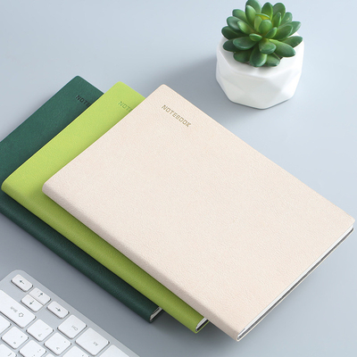 Einfaches Festfarben-Notebook für Reisebüros Kleines Frisches PU Weichleder-Packblatt