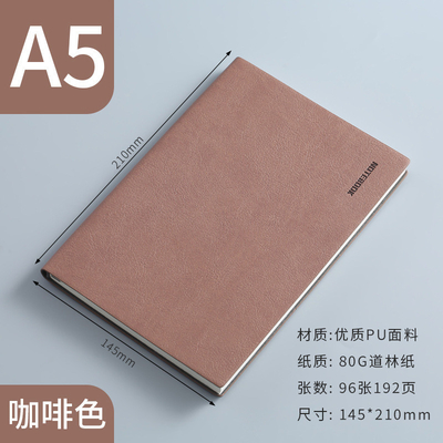 Einfaches Festfarben-Notebook für Reisebüros Kleines Frisches PU Weichleder-Packblatt