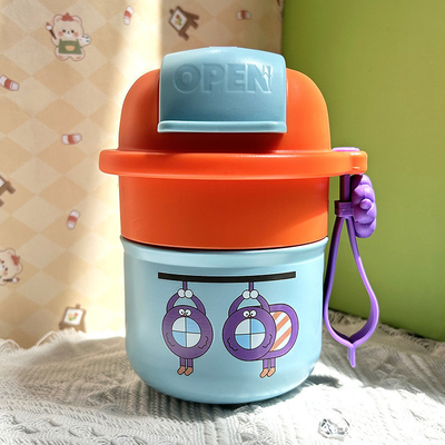 Höchst ästhetisch 316 Edelstahl Kaffeetasse Zeichentrickfilm niedlich isolierte Tasse Mitarbeiter Geschenk