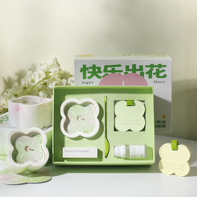Happy Flower Art Aromatherapie Geschenkkasten mit Seidenbildschirm Druck Lehrertag Geschenk