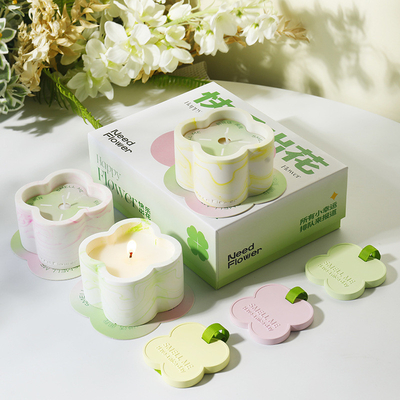 Happy Flower Art Aromatherapie Geschenkkasten mit Seidenbildschirm Druck Lehrertag Geschenk