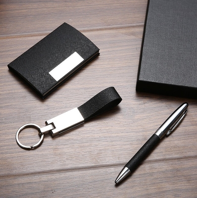 Custom Logo Praktische Visitenkartenhalter Schlüsselstift Stift für Kunden und Büro Geschenke