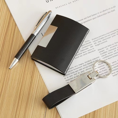 Custom Logo Praktische Visitenkartenhalter Schlüsselstift Stift für Kunden und Büro Geschenke