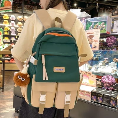 Farbblockade-Trend Großer Rucksack Ideal Neues Geschenk für Hotels und Resorts