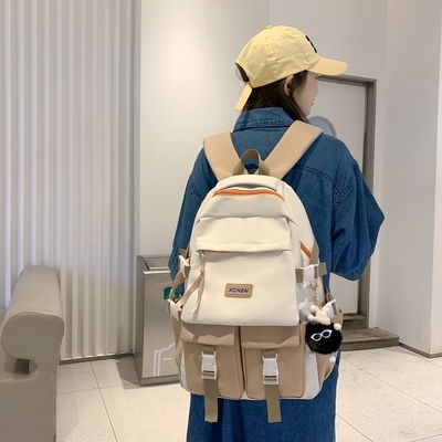 Farbblockade-Trend Großer Rucksack Ideal Neues Geschenk für Hotels und Resorts