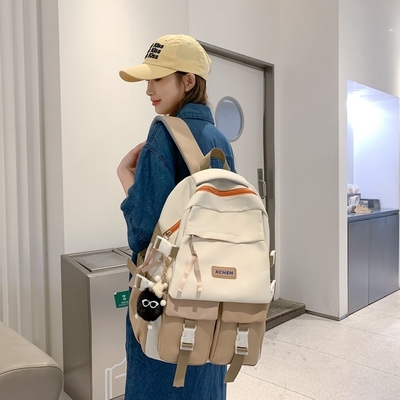 Farbblockade-Trend Großer Rucksack Ideal Neues Geschenk für Hotels und Resorts
