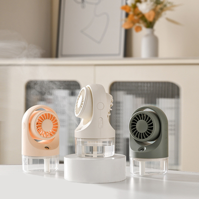 Desktop-Wassergekühlte USB-Mini-Ventilator-Turbine Klappbare kalte Luftbefeuchtigung mit Spray