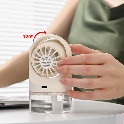 Desktop-Wassergekühlte USB-Mini-Ventilator-Turbine Klappbare kalte Luftbefeuchtigung mit Spray