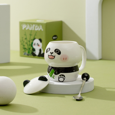 Verwendung Szenarien Geschäftsgeschenke Süße Zeichentrickfilm Panda Keramikbecher für Becher Unternehmen