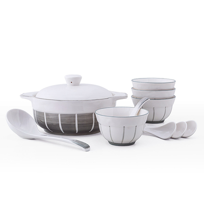 PHMI Perfekt 4,5-Zoll-Keramik-Suppenschüssel Set 1 Farbdruck für Grafiken Jahresgeschenk