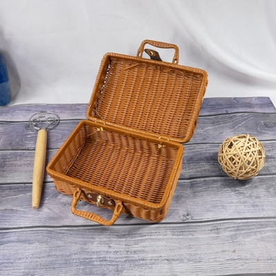 Sechsstückiger exquisiter Wicker Gewebter Korb Hochzeitsgeschenk für Gäste Eröffnung