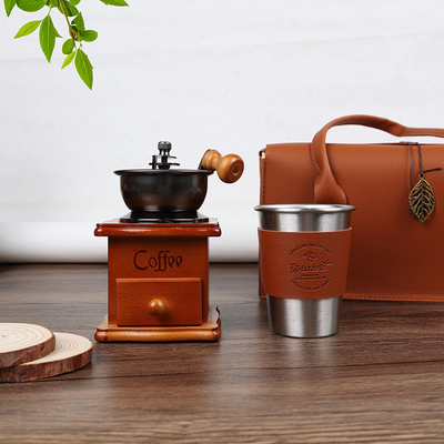 Erleben Sie Luxus mit Business Leder Hand Souvenirs Kaffeetassen und Aromatherapie