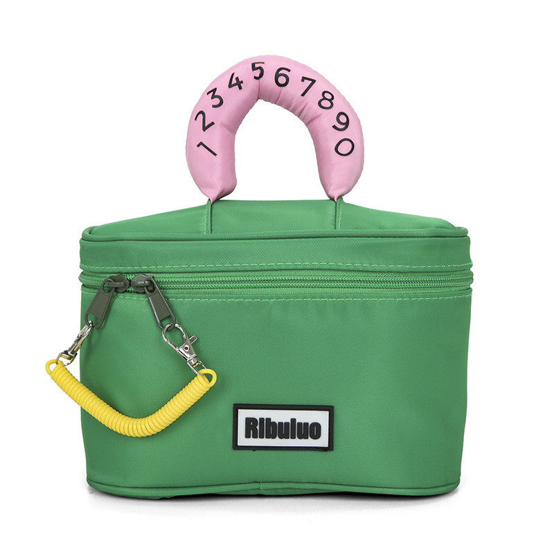 Logo Make-up Tasche Wasserdicht Nylon mit kontrastierenden Farben Lagertasche tolles Mitarbeitergeschenk