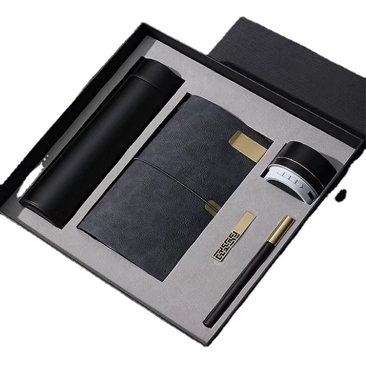 Bedürfnisse für Hotels und Resorts Temperaturanzeige Thermosbecher Notepad Bluetooth-Lautsprecher Holzstift
