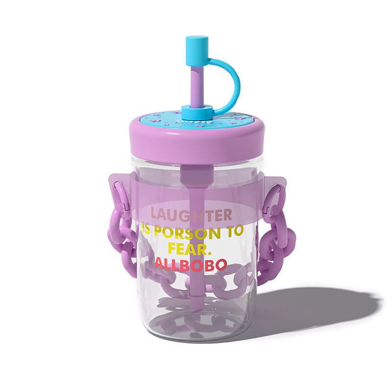 Reisebüro-Mitarbeitergeschenk hohes ästhetisches Wasserbecherdesign mit Stroh und Kundenlogo