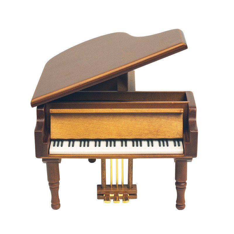 Seidenbildschirm gedruckte Holz Klavier Musikbox ideal für Hochzeitsgeschenke Brautparty Geschenke