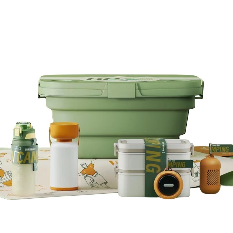 Customized Logo Outdoor Camping Set Entdecken Sie die Landwirtschaft durch die Berge und Meere