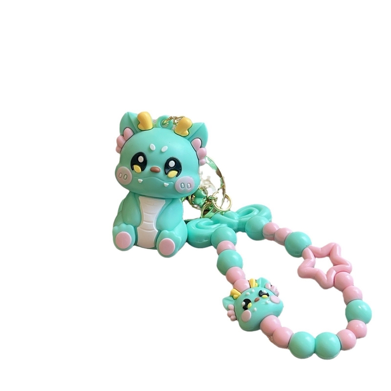 3.5cm*5cm PVC Dragon Keychain Süßes kleines Geschenk für Rucksack Hängekette inklusive