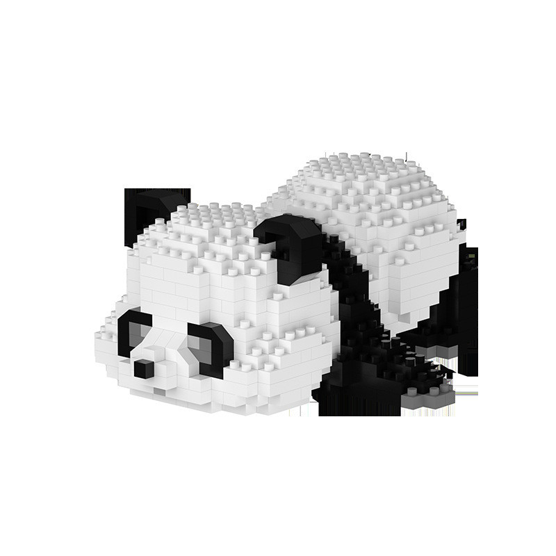 -Chic Panda Baustein Kleinkörnchen zusammengefügte Kunststoffspielzeuge 1 Farbgrafik Druck