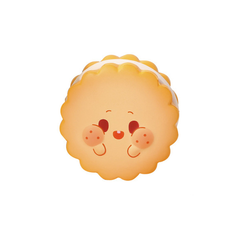 Kreative Stresslinderung Soft Cookie Man Spielzeug Slow Rebound Cream Nugget Kuchen für Mitarbeiter