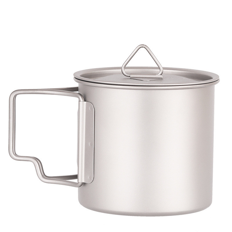 Silk Screen Printed Portable Titanium Cup 350 ml für Camping und Outdoor-Aktivitäten