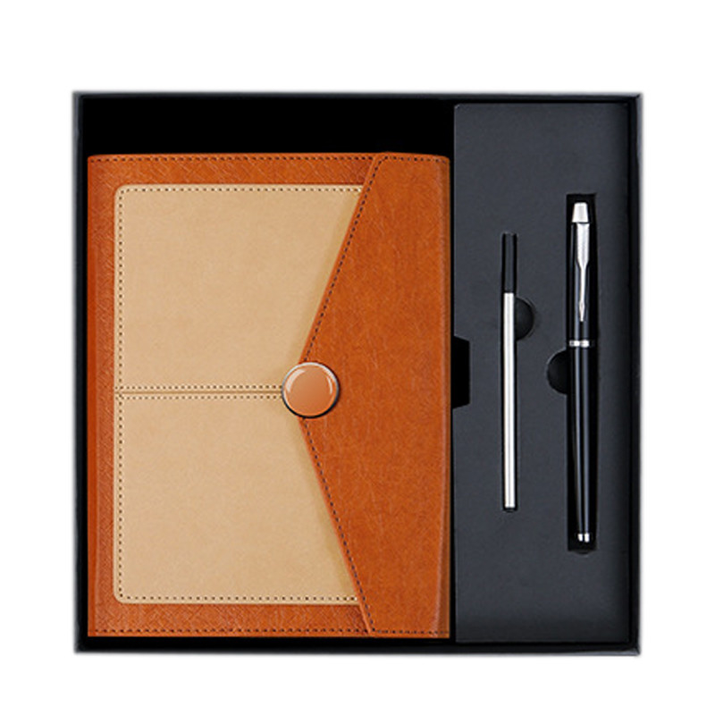 Kunden-Logo Business A5 Notebook Geschenk-Box Drei-Stücke-Set für Hotel und Resort