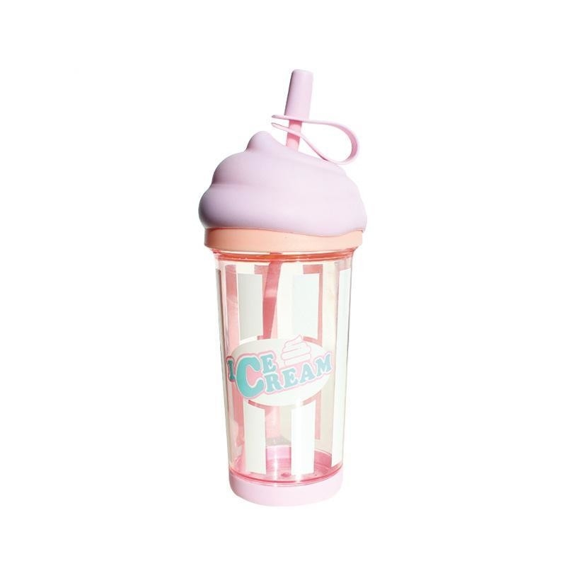 Eiscreme Strohbecher Kreativer Trend Große Wasserbecher für die Wertschätzung der Mitarbeiter