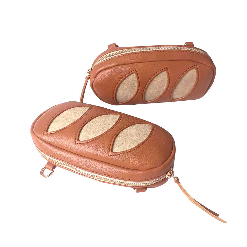 April Fools' Day Textur Make-up Aufbewahrungsbeutel Süßes kleines Brot Crossbody-Tasche für Aktivitäten