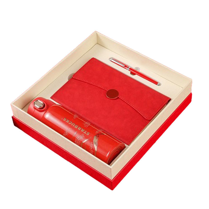 - Schicker Anzug Isolierter Becher 450ml Notebook Unterschreibstift Ein Muss für Sport und Spiele