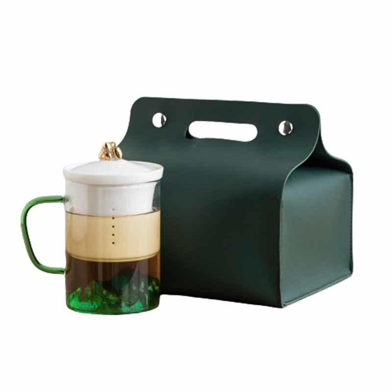 Geschenk zum Drachenbootfest Guan Shan Cha Shui Trennglasbecher für Büro und Zuhause