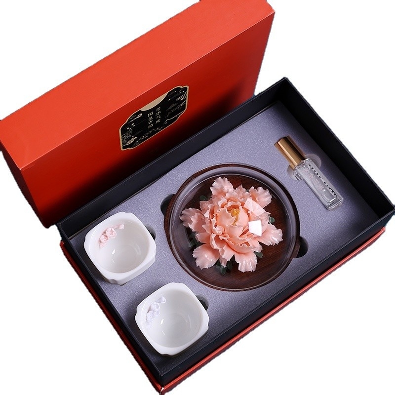 Logo Handgefertigtes Pfingstkeramik Duft Set Das perfekte Geschenk für End-Office-Produkte