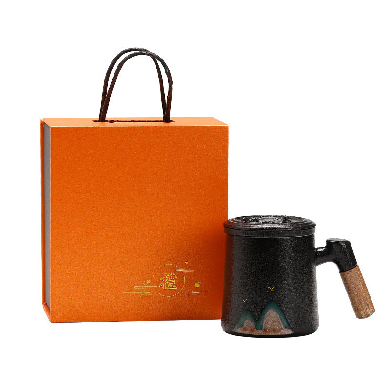 Kreatives Qianli Jiangshan Büro-Cup-Set perfekte Neuheit Geschenke für Hotel und Resort