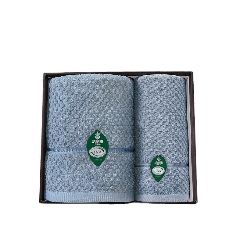 Xuyu-Serie Handtuch-Set perfektes Geschenk für Landwirtschaft Endbenutzer 1 Badetuch 1 Gesichtshandtuch