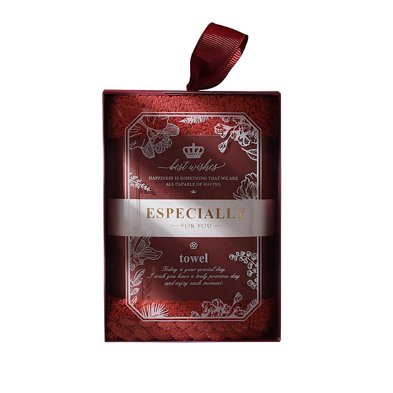Maßgeschneiderte Größe Leicht Luxus Korallen Plüsch Handtücher Multi Stil Weich Quadrat Handtücher Präsentation Geschenk Set