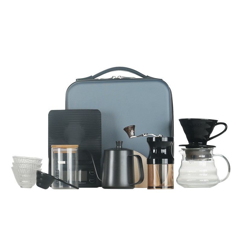 Präsentation Geschenksatz Stil Reise Kaffeesatz Tragbare Außenkaffeeausrüstung Geschäftsgeschenk