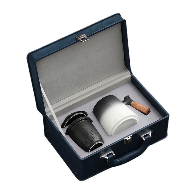 High Beauty Keramik Tasse Geschenk-Box Set für Büro und Unternehmen Jahreskonferenz Geschenke