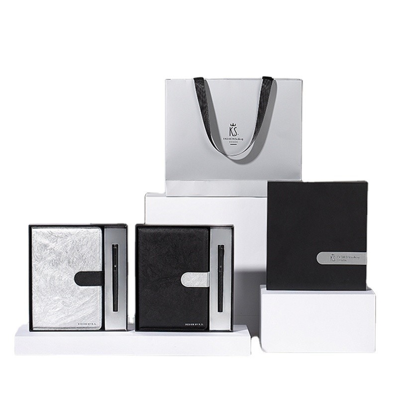 Anlässlich des Vaterstags High-End-Notebook und Perlen-Stift-Set für Geschäft Souvenir Geschenk