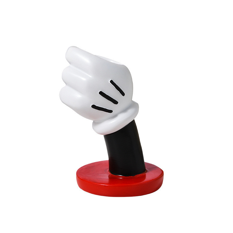 Einzigartiges Logo Design Moderne minimalistische Mickey Hand Vase für kreative Heimkunst Dekoration
