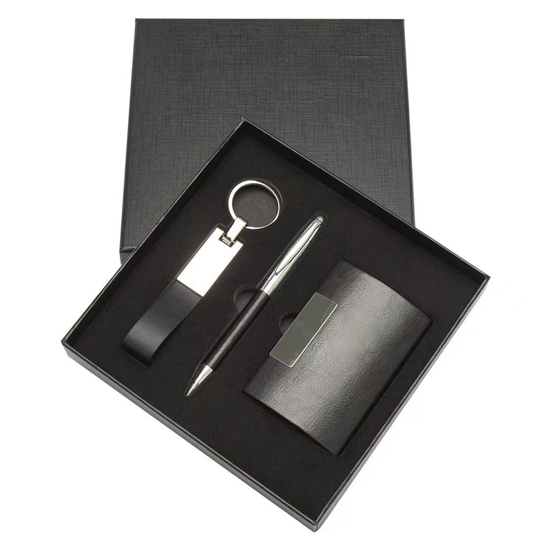 Custom Logo Praktische Visitenkartenhalter Schlüsselstift Stift für Kunden und Büro Geschenke