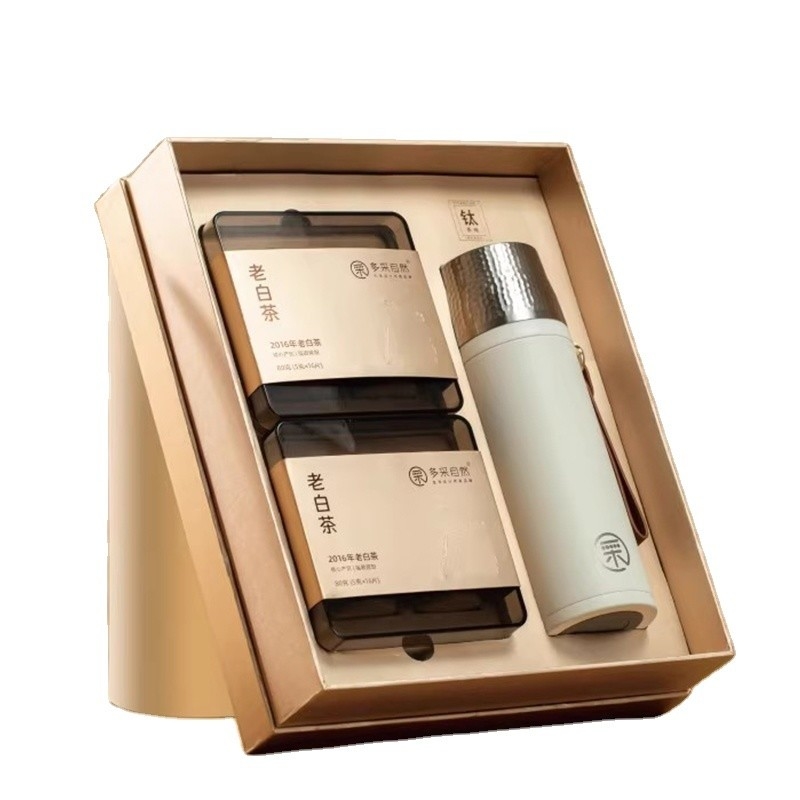 Hammer Muster Isolationsbecher 500ml und 2016 Old White Tea 160g Ideal Ostern Geschenk Set