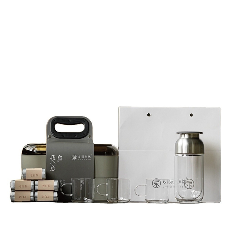 2016 Old White Tea 105g Handgefertigter Glasteekanal 3 Tassen Maßgeschneidertes Geschäftsgeschenk zur Teezeit